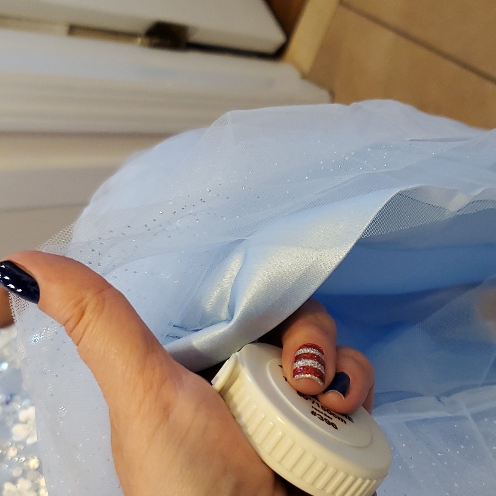 Custome Blue tulle dress, Never Worn - Picture 7 of 10